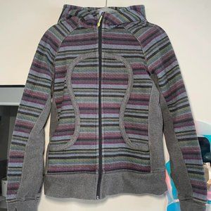 Vintage Scuba Hoodie - Purple, Grey, Lime Green